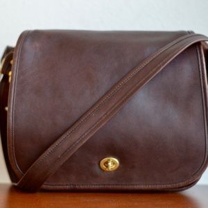 Vintage Coach Dark Brown Stewardess 9525 Bag